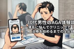 30代男性のAGA体験談！薄毛に悩んでクリニックで治療を始めるまで！
