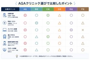 30代男性のAGAクリニックはどこがいい?